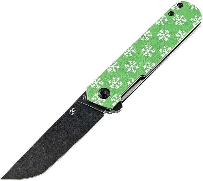 Kansept Knives Foosa Liner Folding Knife 3" 154CM Steel Blade Green G10 Handle 2020T5 -Kansept Knives - Survivor Hand Precision Knives & Outdoor Gear Store