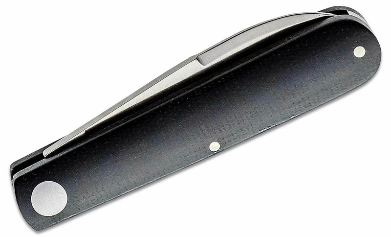 Boker Prime Barlow Folding Knife 2.75" Bohler N690 Steel Blade Black Burlap Micarta Handle 116942 -Boker - Survivor Hand Precision Knives & Outdoor Gear Store