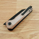 Kansept Knives Bulldozer Folding Knife 3.75" D2 Tool Steel Blade Brown Micarta Handle 1028A1 -Kansept Knives - Survivor Hand Precision Knives & Outdoor Gear Store