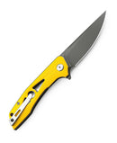 Bestech Knives Eye Of Ra Folding Knife 3.38" D2 Tool Steel Blade Yellow G10 Handle G23C -Bestech Knives - Survivor Hand Precision Knives & Outdoor Gear Store