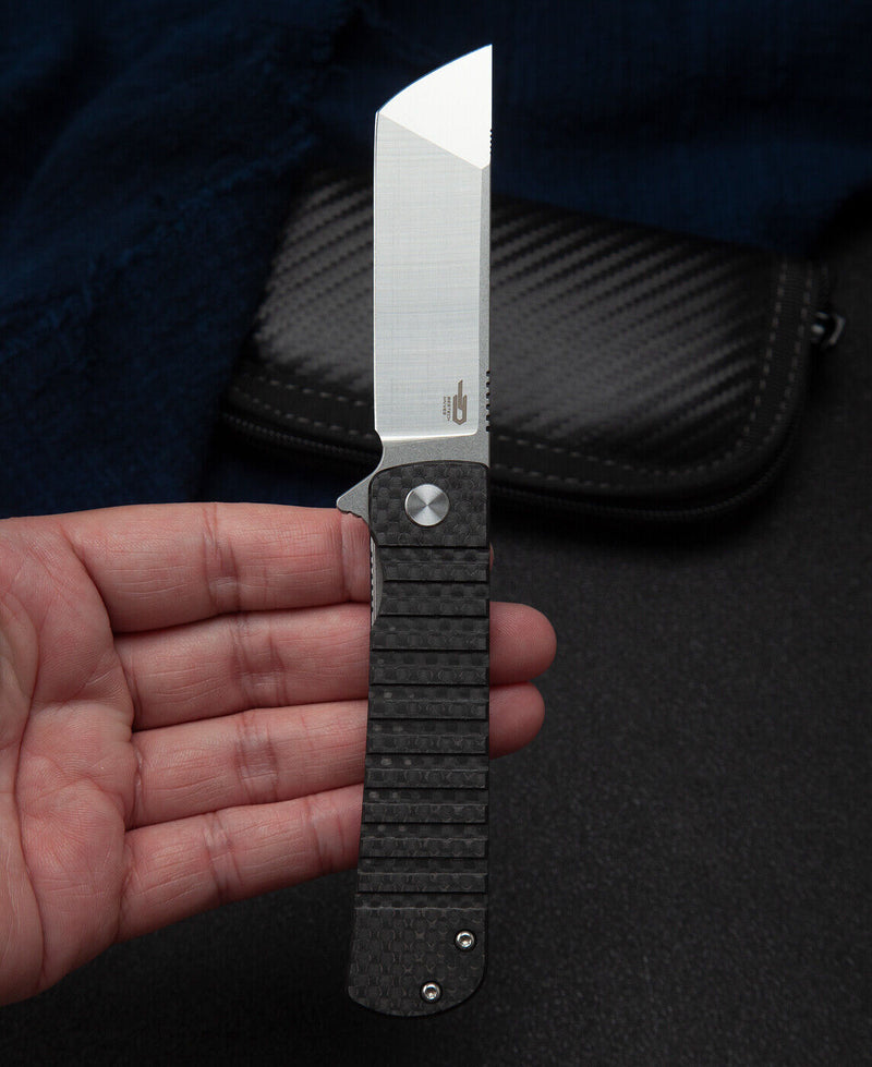 Bestech Knives Titan Linerlock Folding Knife 2.95" 154CM Steel Blade Carbon Fiber Handle L04A -Bestech Knives - Survivor Hand Precision Knives & Outdoor Gear Store