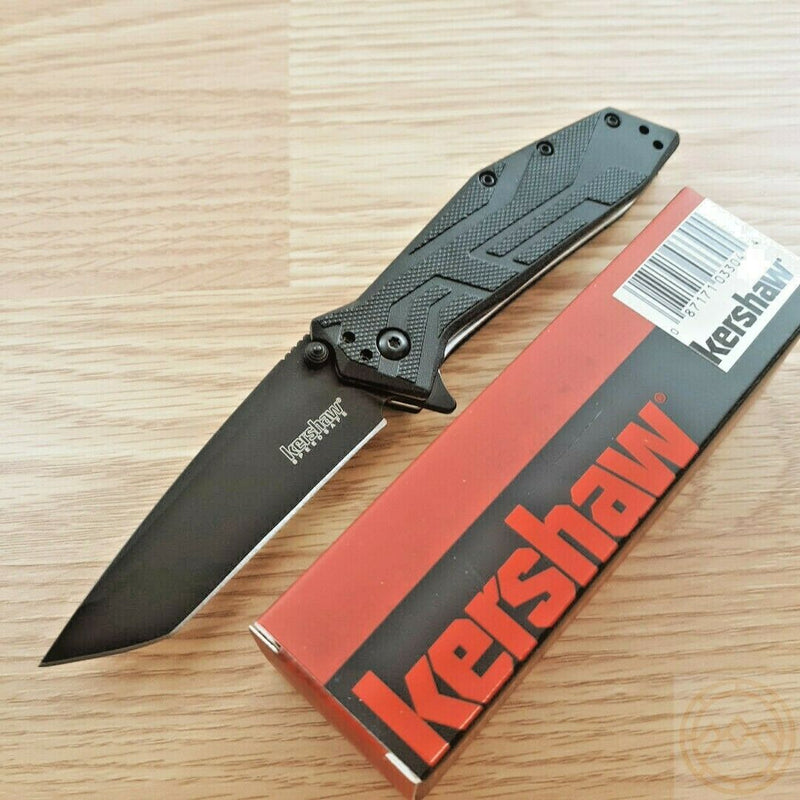 Kershaw Brawler Linerlock Folding Knife 3" 8Cr13MoV Steel Blade Black GRN Handle 1990 -Kershaw - Survivor Hand Precision Knives & Outdoor Gear Store