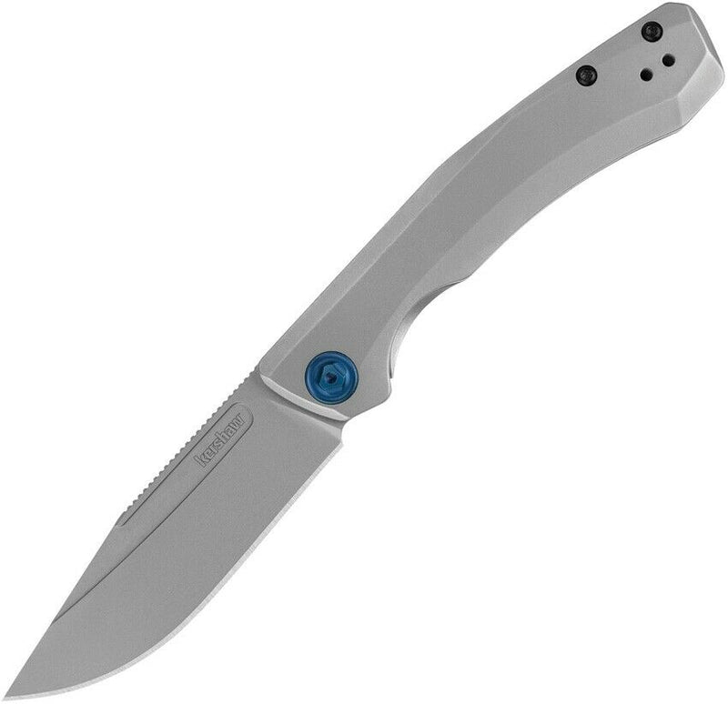 Kershaw Highball XL Folding Knife 3.3" D2 Tool Steel Blade Gray Stainless Handle 7020 -Kershaw - Survivor Hand Precision Knives & Outdoor Gear Store