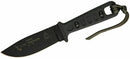 TOPS Lite Trekker Fixed Knife 4.25" 1095HC Steel Blade Micarta / Black Composition Handle TLT01SB -TOPS - Survivor Hand Precision Knives & Outdoor Gear Store