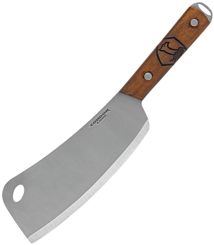 Condor Cleaver Kitchen Knife 7.25" 1075HC Steel Full Tang Blade Walnut Handle TK500671HC -Condor - Survivor Hand Precision Knives & Outdoor Gear Store