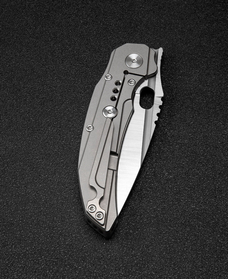 Bestech Knives Exploit Folding Knife 3.13" S35VN Steel Blade Gray Titanium/Carbon Fiber Handle KT2005E -Bestech Knives - Survivor Hand Precision Knives & Outdoor Gear Store