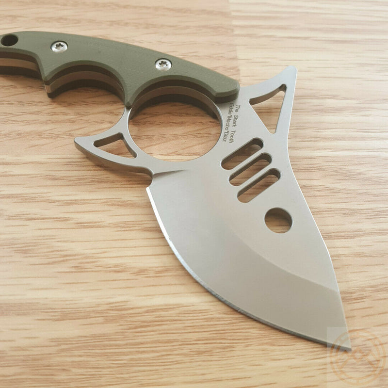 Kizer Cutlery The Shark Fixed Knife 2.5" Bohler N690 Steel Blade Green G10 Handle 1043N1 -Kizer Cutlery - Survivor Hand Precision Knives & Outdoor Gear Store