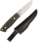 Brisa Trapper 95 Fixed Knife 3.75" N690Co Steel Full Blade Green Canvas Handles 2015 -Brisa - Survivor Hand Precision Knives & Outdoor Gear Store