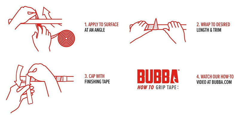 Bubba Blade Bubba Grip Tape 96" Resilient Build Non-Slip Grip Easy Application 1116742 -Bubba Blade - Survivor Hand Precision Knives & Outdoor Gear Store