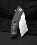 Bestech Knives Cubis Folding Knife 3.13" D2 Tool Steel Blade Black Canvas Micarta Handle KG42A -Bestech Knives - Survivor Hand Precision Knives & Outdoor Gear Store