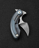 Bestech Strelit Framelock Folding Knife 2.13" Damascus Steel Blade Titanium Handle KT2103I -Bestech Knives - Survivor Hand Precision Knives & Outdoor Gear Store