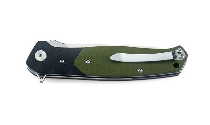 Bestech Knives Swordfish Liner Folding Knife 4" D2 Blade Black/Green G10 Handle G03A -Bestech Knives - Survivor Hand Precision Knives & Outdoor Gear Store