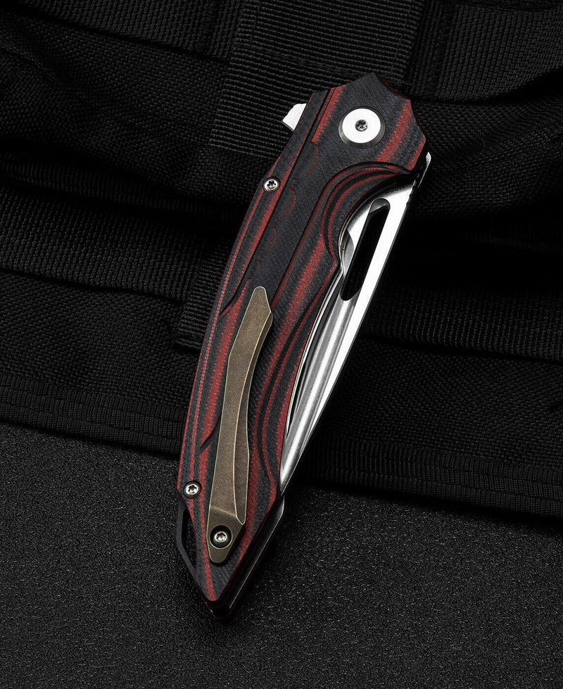 Bestech Knives Ornetta Folding Knife 3.63" N690 Steel Blade Carbon Fiber / G10 Handle L02B -Bestech Knives - Survivor Hand Precision Knives & Outdoor Gear Store