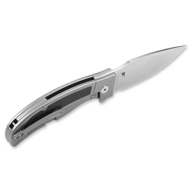 QSP Knife Legatus Folding Knife 3.5" M390 Steel Blade Titanium/Carbon Fiber Handle 136A -QSP Knife - Survivor Hand Precision Knives & Outdoor Gear Store