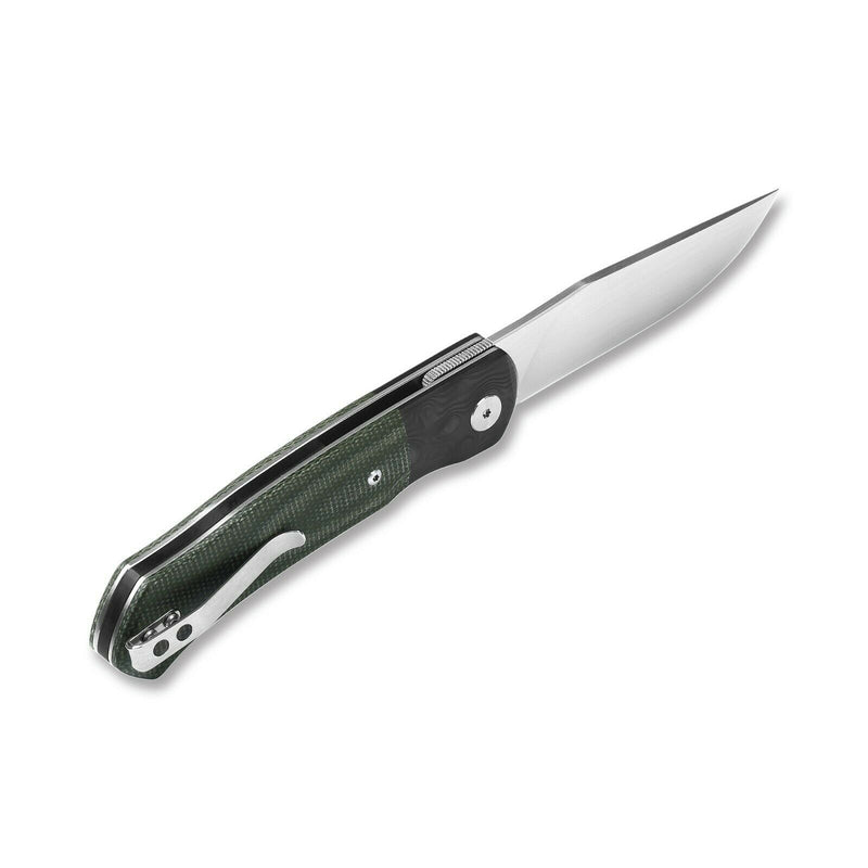 QSP Knife Gannet Folding Knife 3.38" 154CM Steel Blade Green Micarta Handle 137C -QSP Knife - Survivor Hand Precision Knives & Outdoor Gear Store