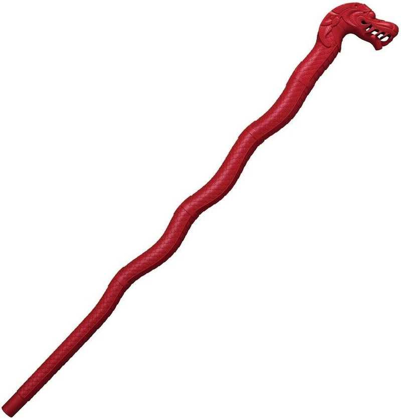 Cold Steel Lucky Dragon Walking Stick Red Polypropylene One Piece Construction 91PDRRZ -Cold Steel - Survivor Hand Precision Knives & Outdoor Gear Store