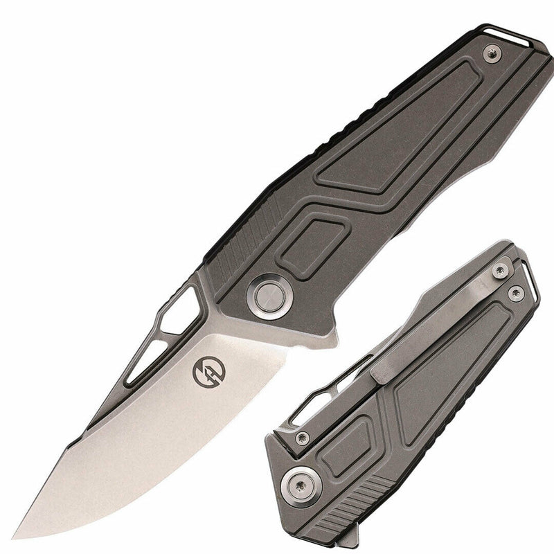 Maxace Panzer Folding Knife 2.5" 14C28N Steel Sandvik Blade Titanium Handle XMPZ03 -Maxace - Survivor Hand Precision Knives & Outdoor Gear Store