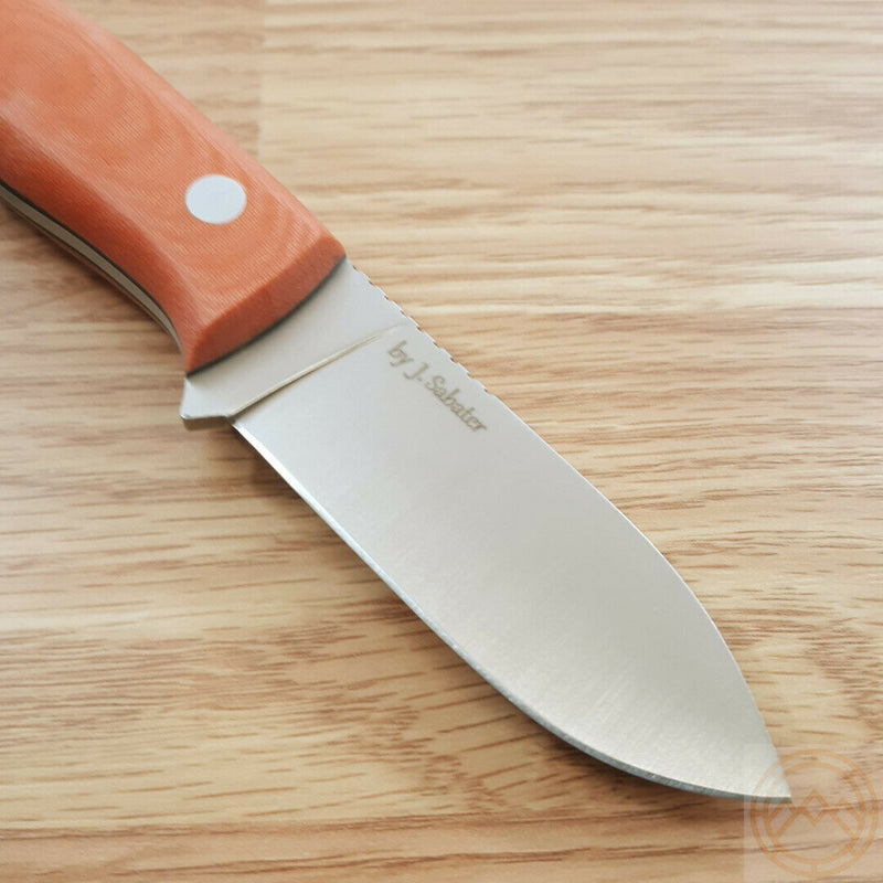 Joker Avispa Fixed Knife 3.25" Sandvik 14C28N Steel Blade Orange Micarta Handle CN117 -Joker - Survivor Hand Precision Knives & Outdoor Gear Store