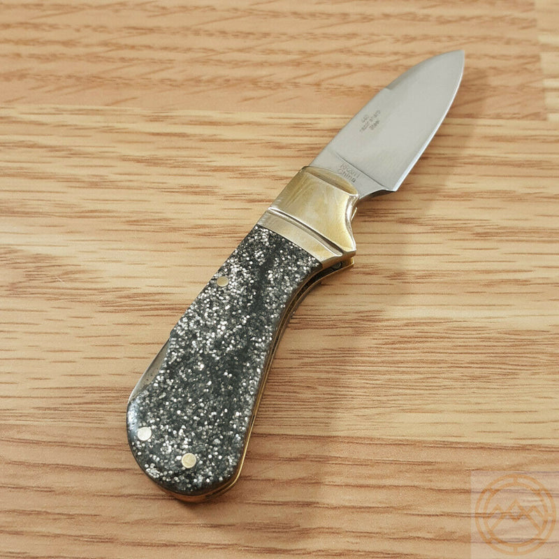Rough Ryder Cub Lockback Folding Knife 1.25" Stainless Steel Blade Glitter Acrylic Handle 2011 -Rough Ryder - Survivor Hand Precision Knives & Outdoor Gear Store