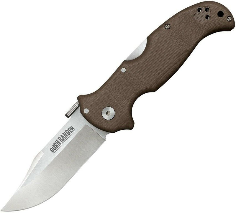 Cold Steel Bush Ranger Folding Knife 3.5" CPM S35VN Steel Blade Bown G10 Handle 31A -Cold Steel - Survivor Hand Precision Knives & Outdoor Gear Store