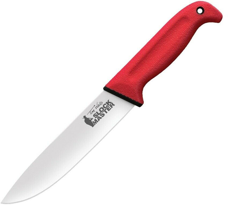 Cold Steel Slock Master Fixed Knife 6.5" 4116 Steel Blade Red Kray-Ex Handle 20VSTW -Cold Steel - Survivor Hand Precision Knives & Outdoor Gear Store