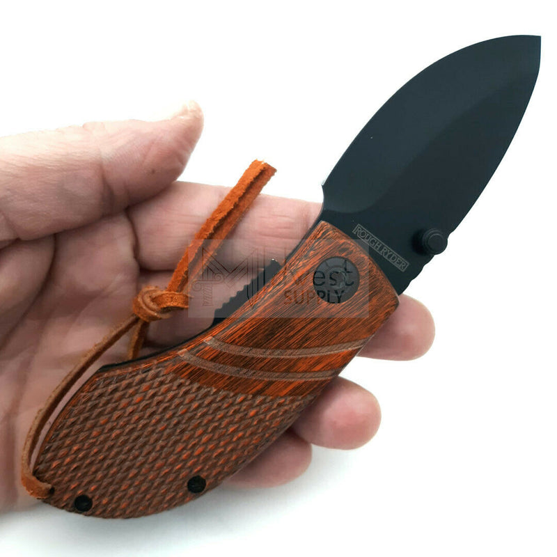 Rough Ryder Linerlock Folding Knife 2.5" Stainless Steel Blade Brown Wood Handle 2008 -Rough Ryder - Survivor Hand Precision Knives & Outdoor Gear Store