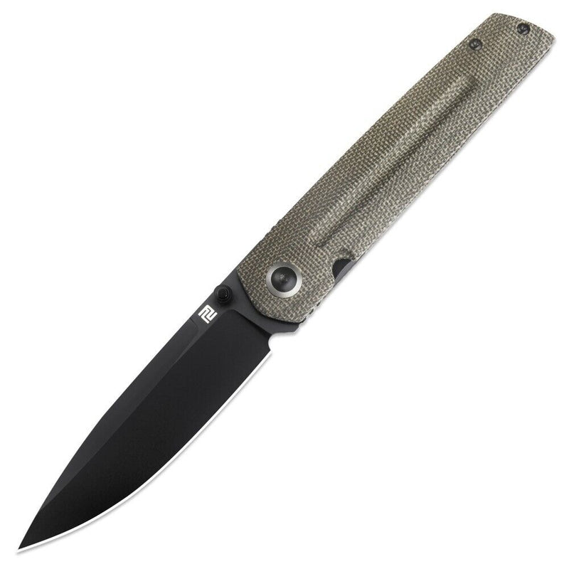 Artisan Sirius Folding Knife S35VN Steel Blade Green Micarta Handle Z1849PBODG -Artisan - Survivor Hand Precision Knives & Outdoor Gear Store