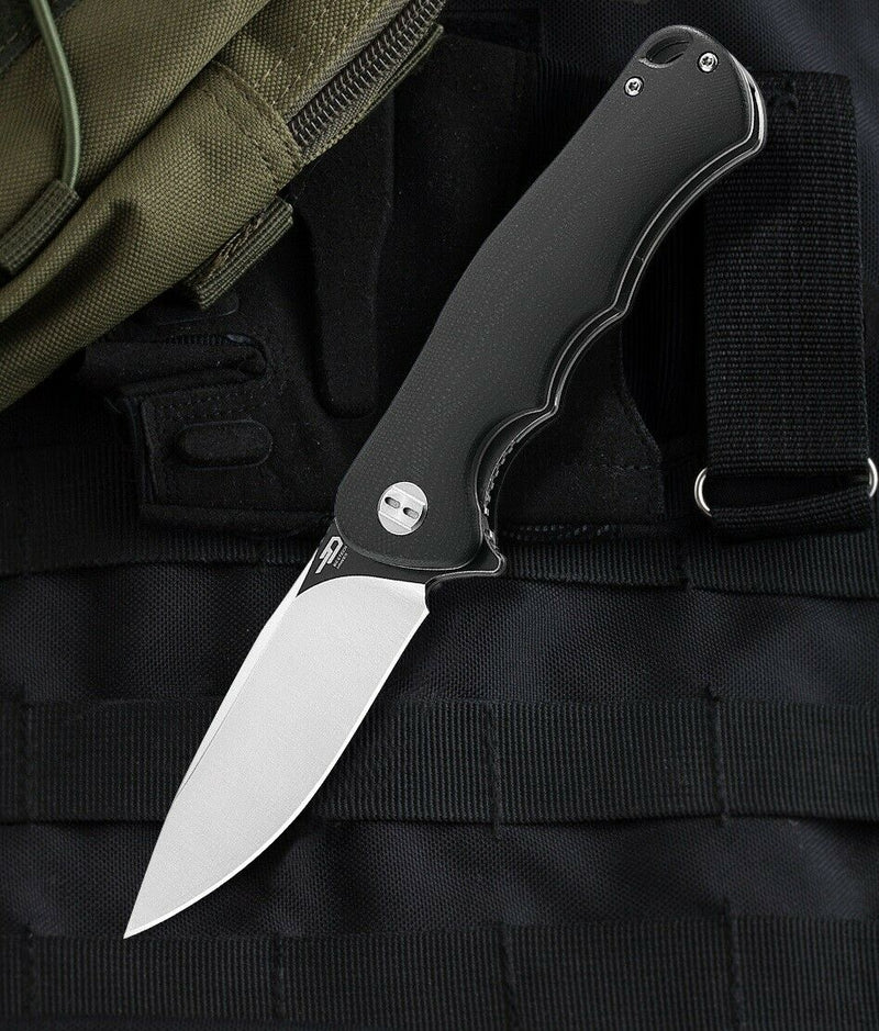 Bestech Knives Bobcat Folding Knife 3.25" D2 Tool Steel Blade Black G10 Handle G22A2 -Bestech Knives - Survivor Hand Precision Knives & Outdoor Gear Store