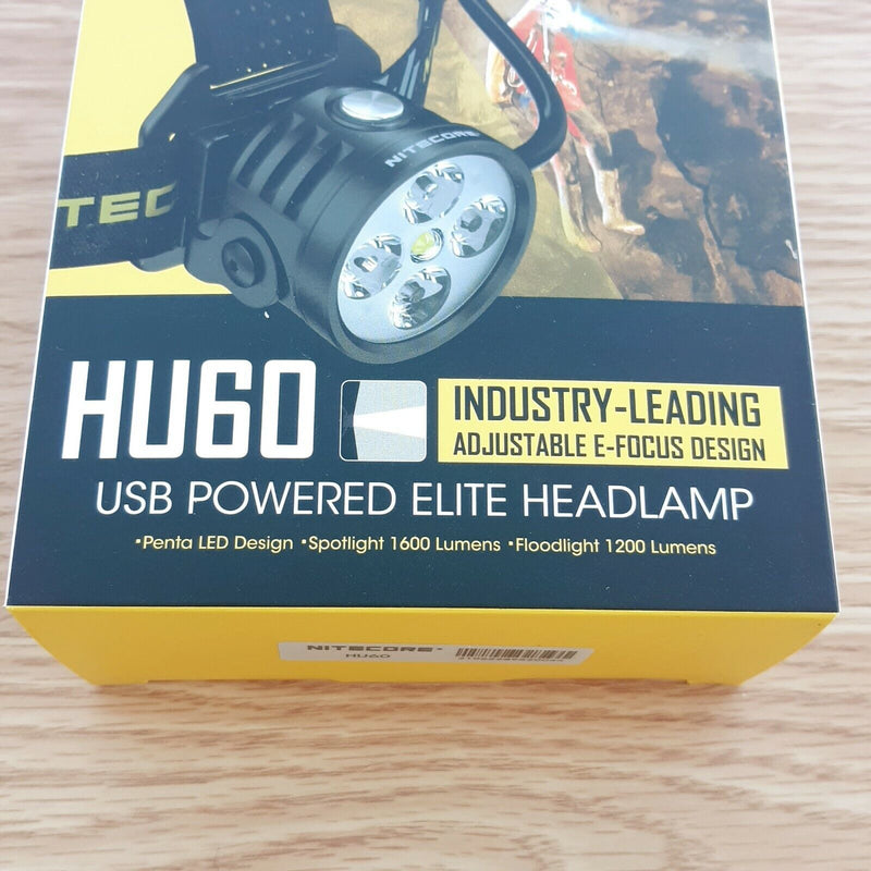 Nitecore Headlamp Rechargeable Water And Impact Resistant With Flexible Headband HU60 -Nitecore - Survivor Hand Precision Knives & Outdoor Gear Store