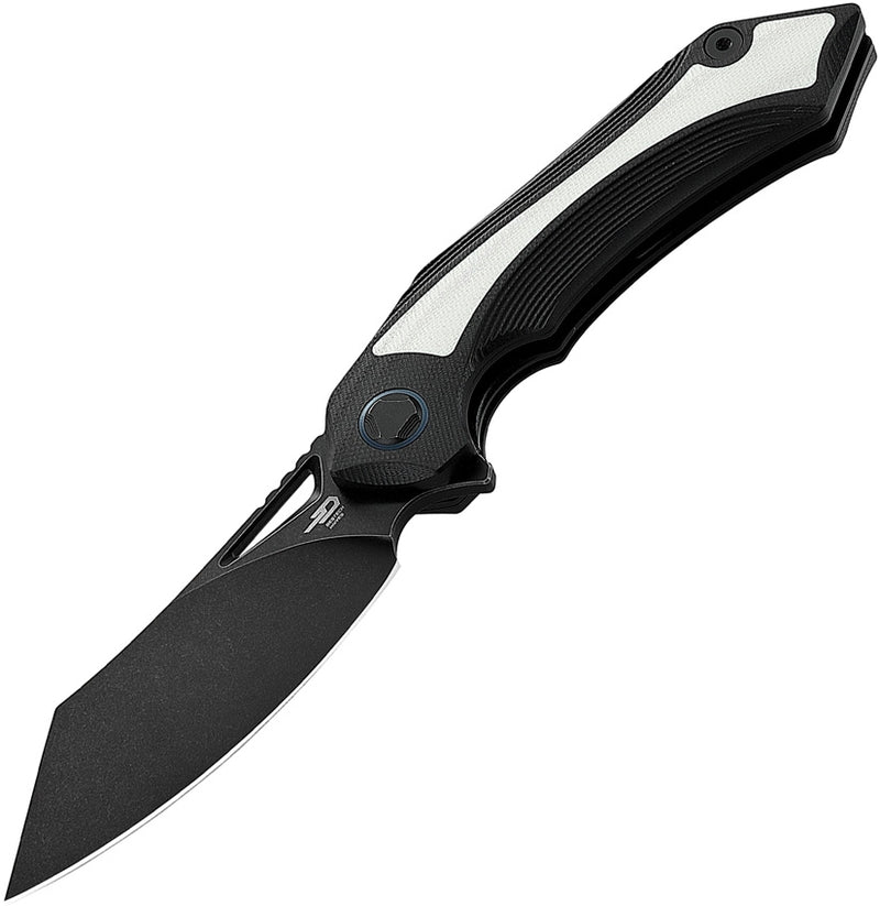 Bestech Knives Kasta Liner Folding Knife 3.5" 154CM Steel Blade Black And White G10 Handle KG45D -Bestech Knives - Survivor Hand Precision Knives & Outdoor Gear Store