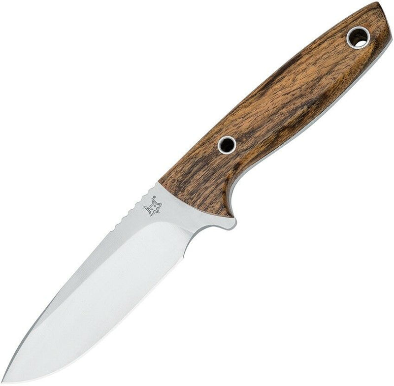 Fox Field Hunter Fixed Knife 4.25" 1.4110 Steel Full Tang Blade Bocote Wood Handle 513 -Fox - Survivor Hand Precision Knives & Outdoor Gear Store