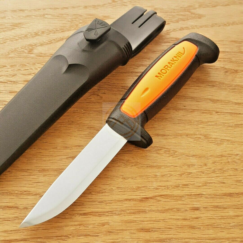 Mora Basic 546 Fixed Knife 3.5" Stainless Blade Black/Orange Synthetic Handle 02206 -Mora - Survivor Hand Precision Knives & Outdoor Gear Store