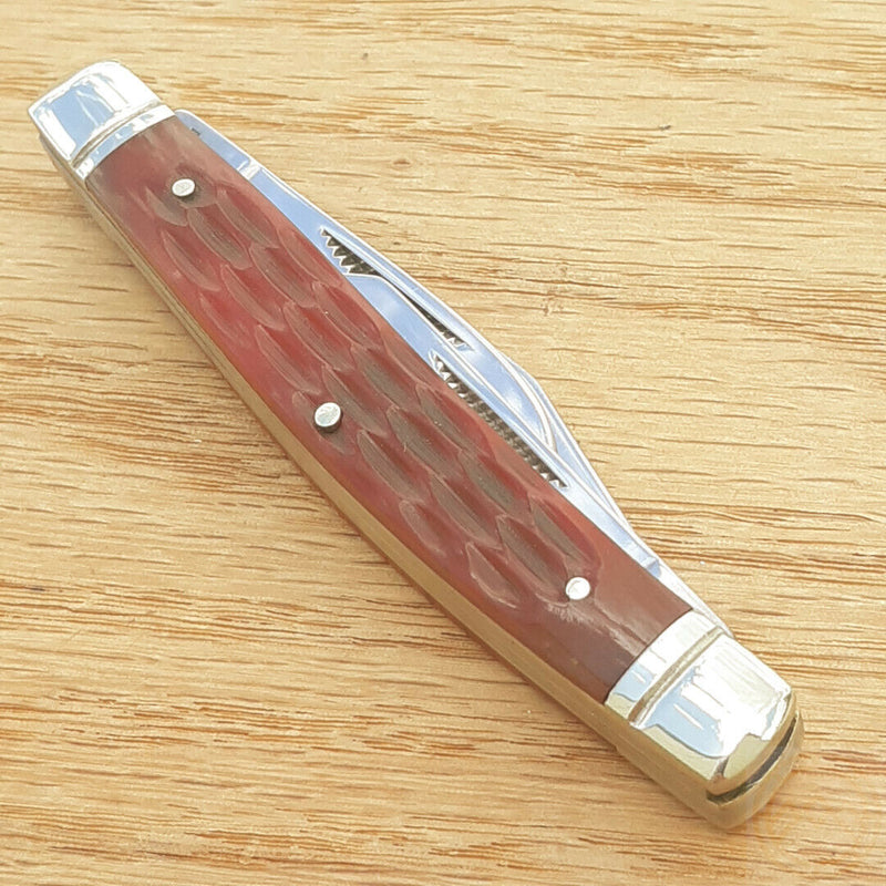 Rough Rider Stockman Pocket Knife 440 Stainless Steel Blades Red Jigged Bone Handle 291 -Rough Ryder - Survivor Hand Precision Knives & Outdoor Gear Store