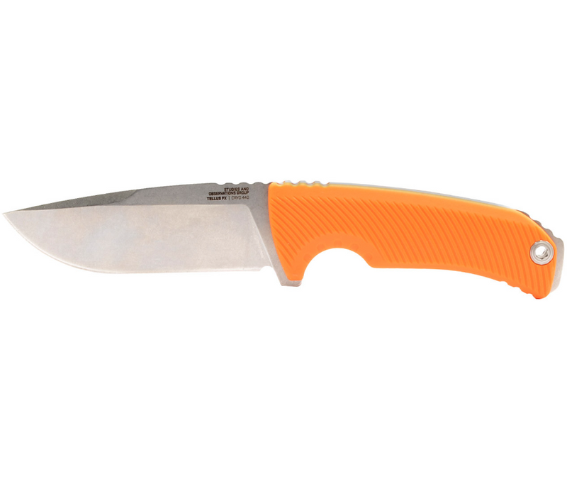 SOG Tellus FX Fixed Knife 4.25" CRYO 440 Steel Full Tang Blade Orange Textured GRN Handle G17060343 -SOG - Survivor Hand Precision Knives & Outdoor Gear Store