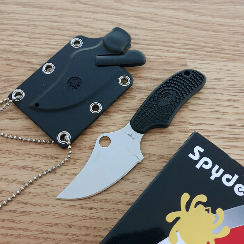 Spyderco ARK-Always Ready Fixed Knife 2.5" H1 Steel Blade Black FRN Handle FB35PBK -Spyderco - Survivor Hand Precision Knives & Outdoor Gear Store