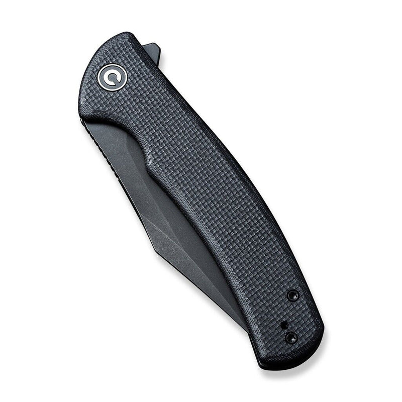 Civivi Sinisys Framelock Folding Knife 3.75" 14C28N Sandvik Steel Clip Point Blade Black Textured G10/Stainless Back Handle VC200391 -Civivi - Survivor Hand Precision Knives & Outdoor Gear Store