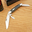 Rough Ryder Reserve Common Pocket Knife D2 Tool Steel Blades Black Micarta Handle R008 -Rough Ryder Reserve - Survivor Hand Precision Knives & Outdoor Gear Store