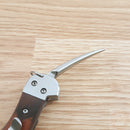 Myerchin Generation 2 Crew Pro Folding Knife 2.5" Stainless Steel Blade Wood/Stainless Handle WF377P -Myerchin - Survivor Hand Precision Knives & Outdoor Gear Store