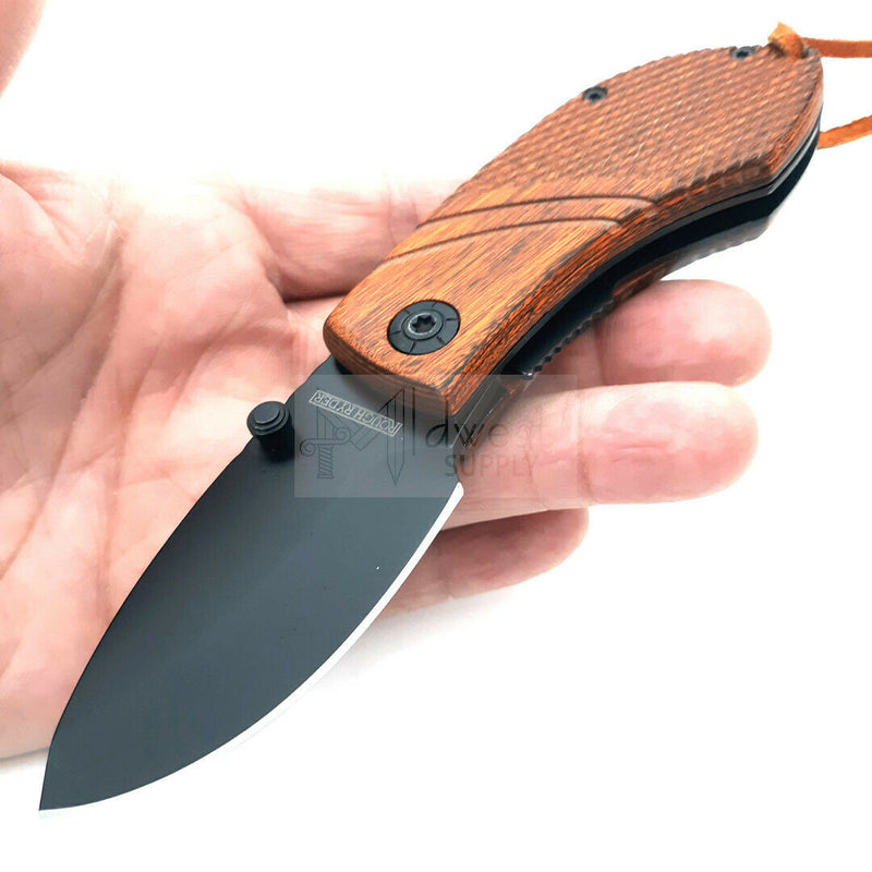 Rough Ryder Linerlock Folding Knife 2.5" Stainless Steel Blade Brown Wood Handle 2008 -Rough Ryder - Survivor Hand Precision Knives & Outdoor Gear Store