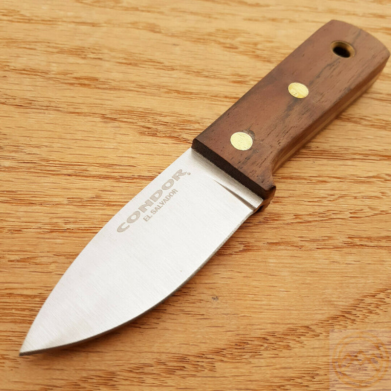 Condor Compact Kephart Fixed Knife 2.5" 1095HC Steel Blade Brown Walnut Handle 3936257HC -Condor - Survivor Hand Precision Knives & Outdoor Gear Store