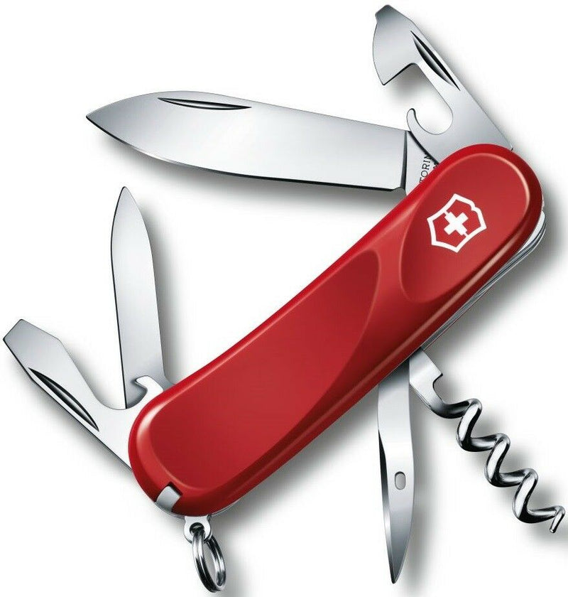 Victorinox Swiss Army Evolution 10 Pocket Knife Stainless Implements With Screwdriver Red Handle 23803EX4 -Victorinox - Survivor Hand Precision Knives & Outdoor Gear Store