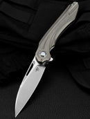 Bestech Knives WIBRA Folding Knife 3.5" Bohler M390 Steel Blade Bronze Anodized Titanium Handle KT2001D -Bestech Knives - Survivor Hand Precision Knives & Outdoor Gear Store