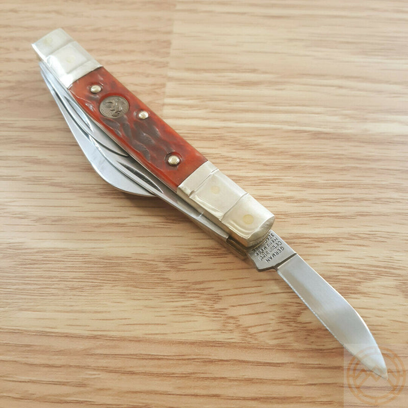 Hen & Rooster Congress Pocket Knife Stainless Steel Blades Pick Bone Handle 324CORPB -Hen & Rooster - Survivor Hand Precision Knives & Outdoor Gear Store