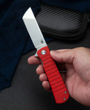 Bestech Knives Titan Linerlock Folding Knife 3" D2 Steel Blade Red G10 Handle KG49A3 -Bestech Knives - Survivor Hand Precision Knives & Outdoor Gear Store
