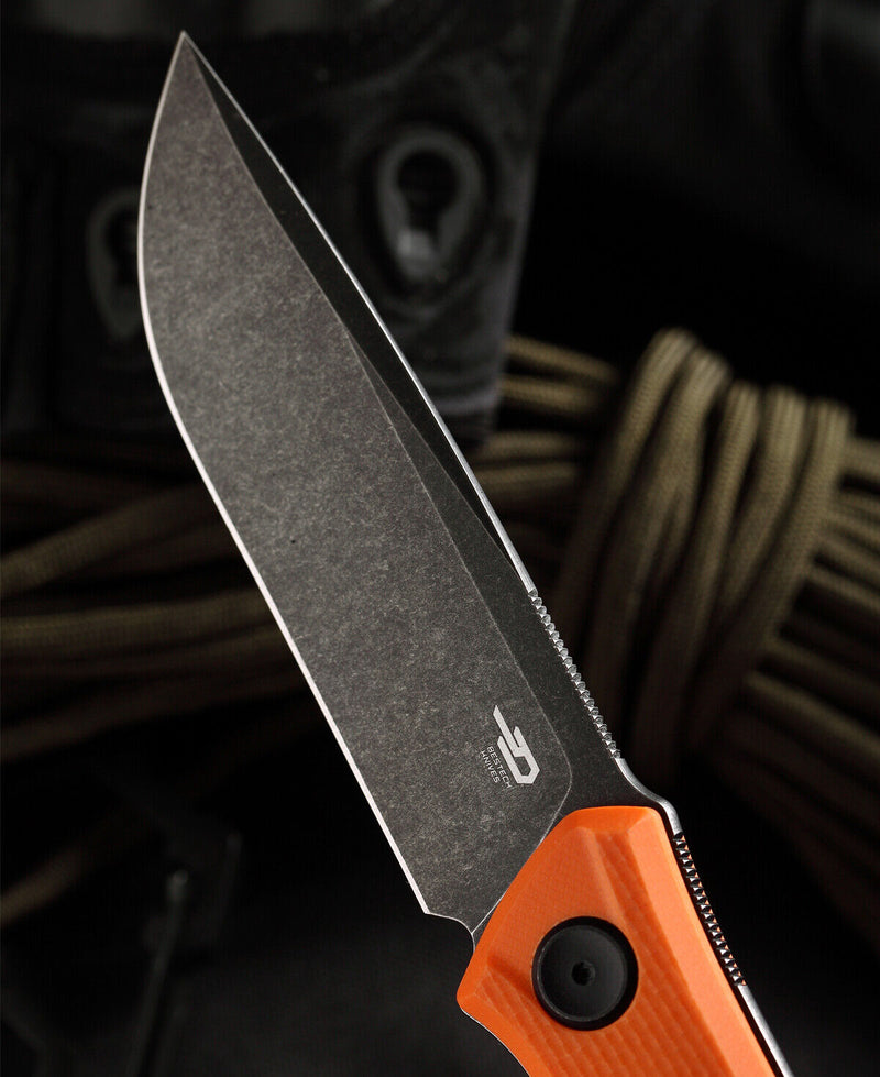 Bestech Knives Hedro Fixed Knife 3.75" D2 Tool Steel Blade Orange G10 Handle F02C -Bestech Knives - Survivor Hand Precision Knives & Outdoor Gear Store