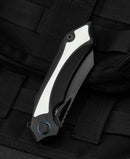 Bestech Knives Kasta Liner Folding Knife 3.5" 154CM Steel Blade Black And White G10 Handle KG45D -Bestech Knives - Survivor Hand Precision Knives & Outdoor Gear Store