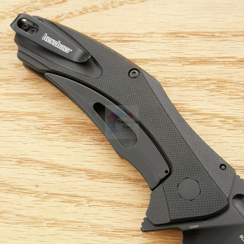 Kershaw Natrix XL Folding Knife 3.75" 8Cr13MoV Steel Blade Black G10 Handle S7008BLK -Kershaw - Survivor Hand Precision Knives & Outdoor Gear Store