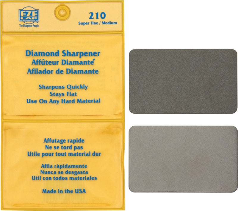 EZE-LAP Diamond Knife Sharpener Set Credit Card Size Super Fine and Medium Grit L210 -EZE-Lap - Survivor Hand Precision Knives & Outdoor Gear Store