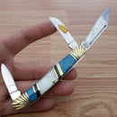 Frost Cutlery Wrangler Pocket Knife Stainless Steel Blades Mother Of Pearl Handle HS112BBW -Frost Cutlery - Survivor Hand Precision Knives & Outdoor Gear Store