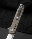 Bestech Knives Syntax Liner Folding Knife 2.88" 154CM Steel Blade Beige G10 Handle KG41B -Bestech Knives - Survivor Hand Precision Knives & Outdoor Gear Store